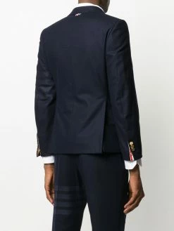 Thom Browne tonal 4-Bar flannel blazer
