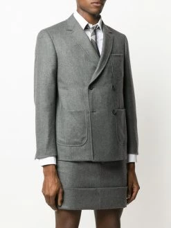 Thom Browne double-breasted flannel sack jacket