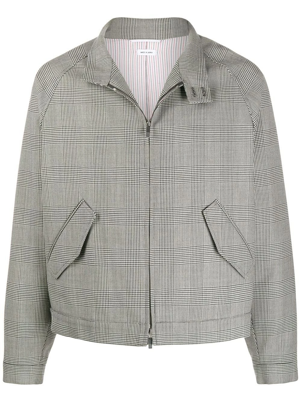 Thom Browne Prince of Wales raglan jacket bomber jackets of men 1 Thom Browne Prince of Wales raglan jacket