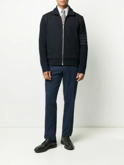 Thom Browne 4-Bar zip-up cardigan