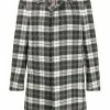 Thom Browne tartan check tweed coat