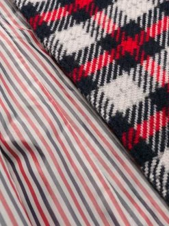 Thom Browne tartan-check tweed cashmere overcoat