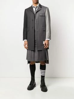Thom Browne Fun-Mix super 120s Chesterfield overcoat