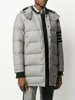 Thom Browne Prince of Wales check padded coat