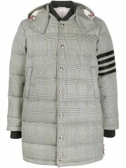 Thom Browne Prince of Wales check padded coat
