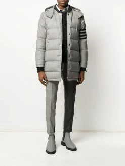 Thom Browne Prince of Wales check padded coat