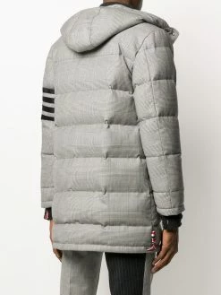 Thom Browne Prince of Wales check padded coat