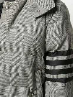 Thom Browne Prince of Wales check padded coat