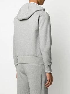 Thom Browne 4-Bar double-knit zip-up hoodie