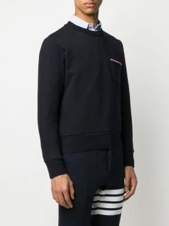 Thom Browne Loopback stripe pocket sweatshirt sweatshirts of men 7 Thom Browne loopback stripe pocket sweatshirt