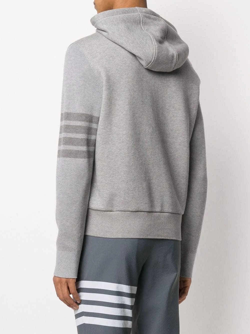 Thom Browne 4 Bar loopback hoodie hoodies of men 4 Thom Browne 4-Bar loopback hoodie
