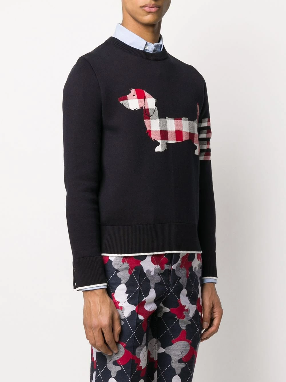 Thom Browne 4 Bar Hector Icon jumper knitted sweaters of men 3 Thom Browne 4-Bar Hector Icon jumper