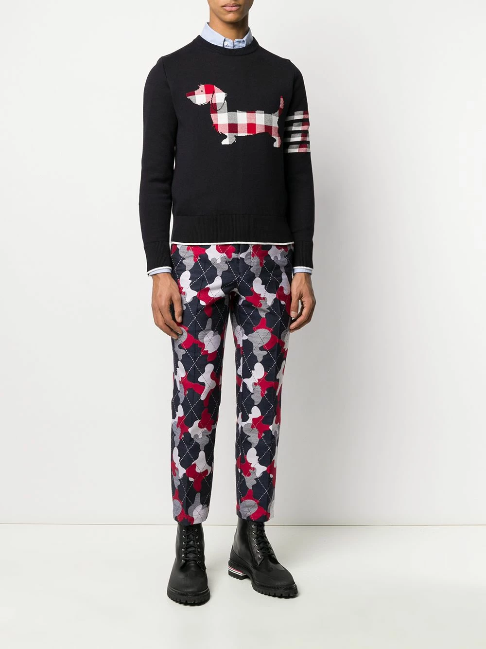 Thom Browne 4 Bar Hector Icon jumper knitted sweaters of men 2 Thom Browne 4-Bar Hector Icon jumper