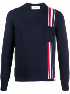Thom Browne tricolour intarsia stripe jumper