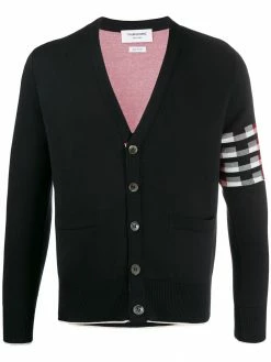 Thom Browne 4-Bar Lion Icon jacquard cardigan