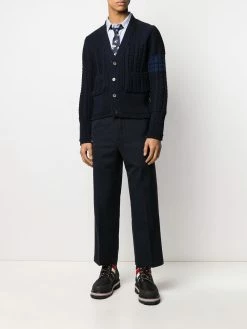 Thom Browne Aran cable 4-Bar cardigan