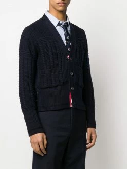 Thom Browne Aran cable 4-Bar cardigan