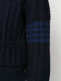 Thom Browne Aran cable 4-Bar cardigan