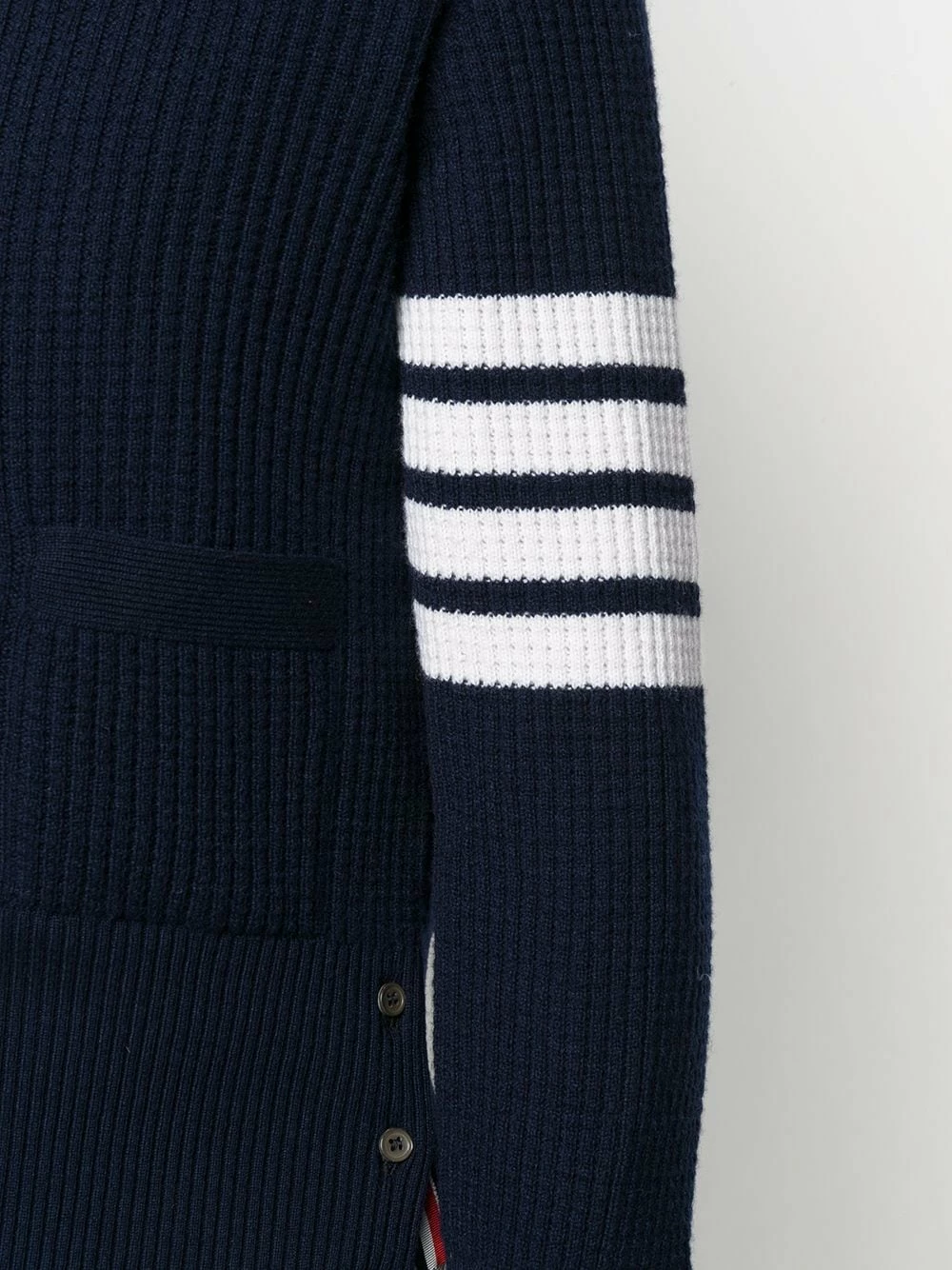 Thom Browne 4 Bar waffle stitch cardigan cardigans of men 5 Thom Browne 4-Bar waffle stitch cardigan
