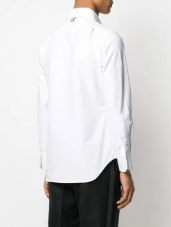 Thom Browne satin weave 4-Bar shirt