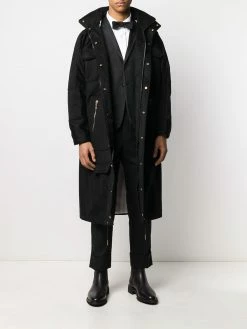 Thom Browne satin weave 4-Bar shirt