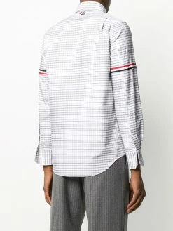 Thom Browne Armband stripe checked shirt shirts of men 8 Thom Browne armband stripe checked shirt