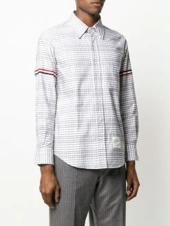 Thom Browne Armband stripe checked shirt shirts of men 7 Thom Browne armband stripe checked shirt