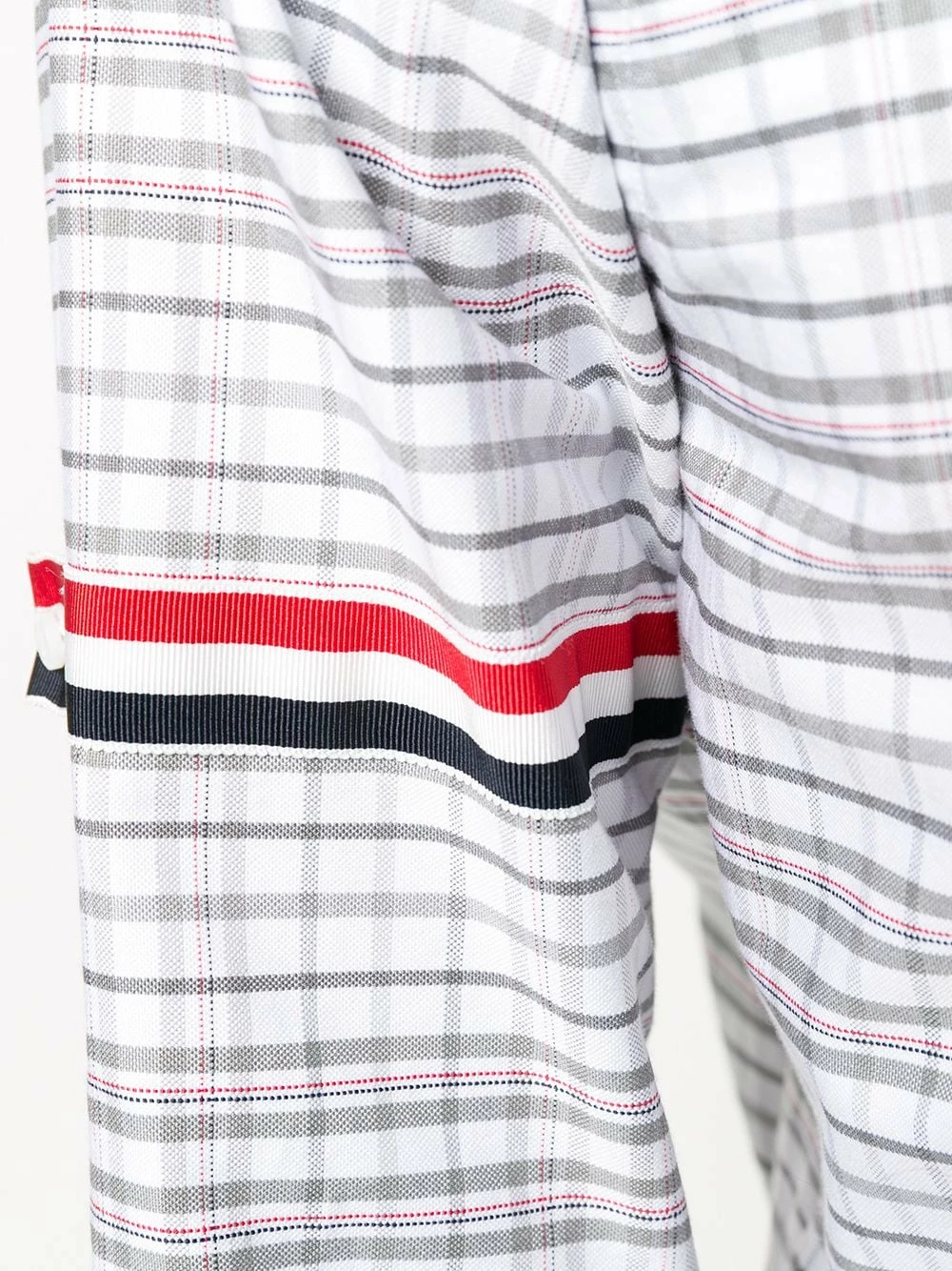 Thom Browne Armband stripe checked shirt shirts of men 5 Thom Browne armband stripe checked shirt