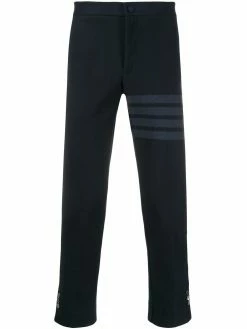 Thom Browne slim-fit tonal 4-Bar trousers