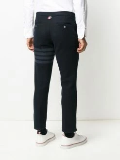 Thom Browne slim-fit tonal 4-Bar trousers