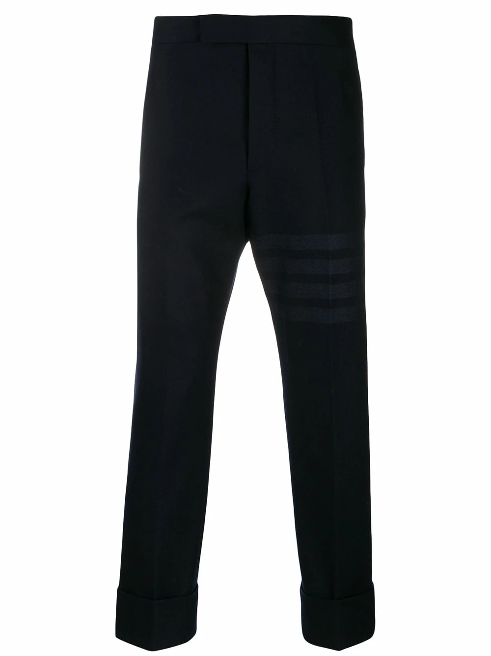 Thom Browne Tonal 4 Bar flannel trousers tailored pants of men 1 Thom Browne tonal 4-Bar flannel trousers