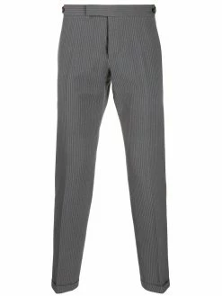 Thom Browne seersucker low-rise trousers