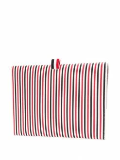 Thom Browne Striped flap folio clutch bags of women 7 Thom Browne striped flap folio