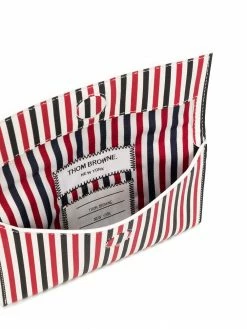 Thom Browne mini striped flap folio