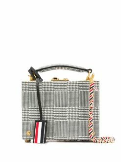 Thom Browne micro Prince of Wales attaché case