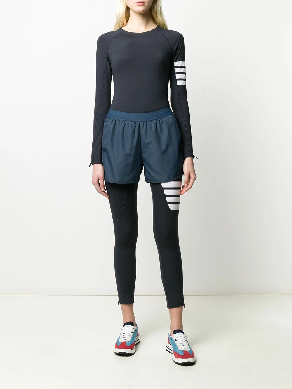 Thom Browne 4 Bar lightweight tech compression top compression tops of women 2 Thom Browne 4-Bar lightweight tech compression top