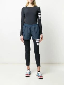 Thom Browne 4-Bar flyweight tech running shorts