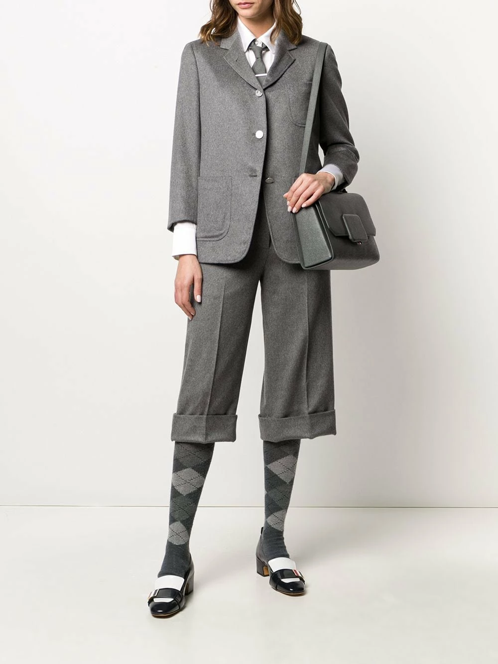 Thom Browne Cashmere sack jacket blazers of women 2 Thom Browne cashmere sack jacket