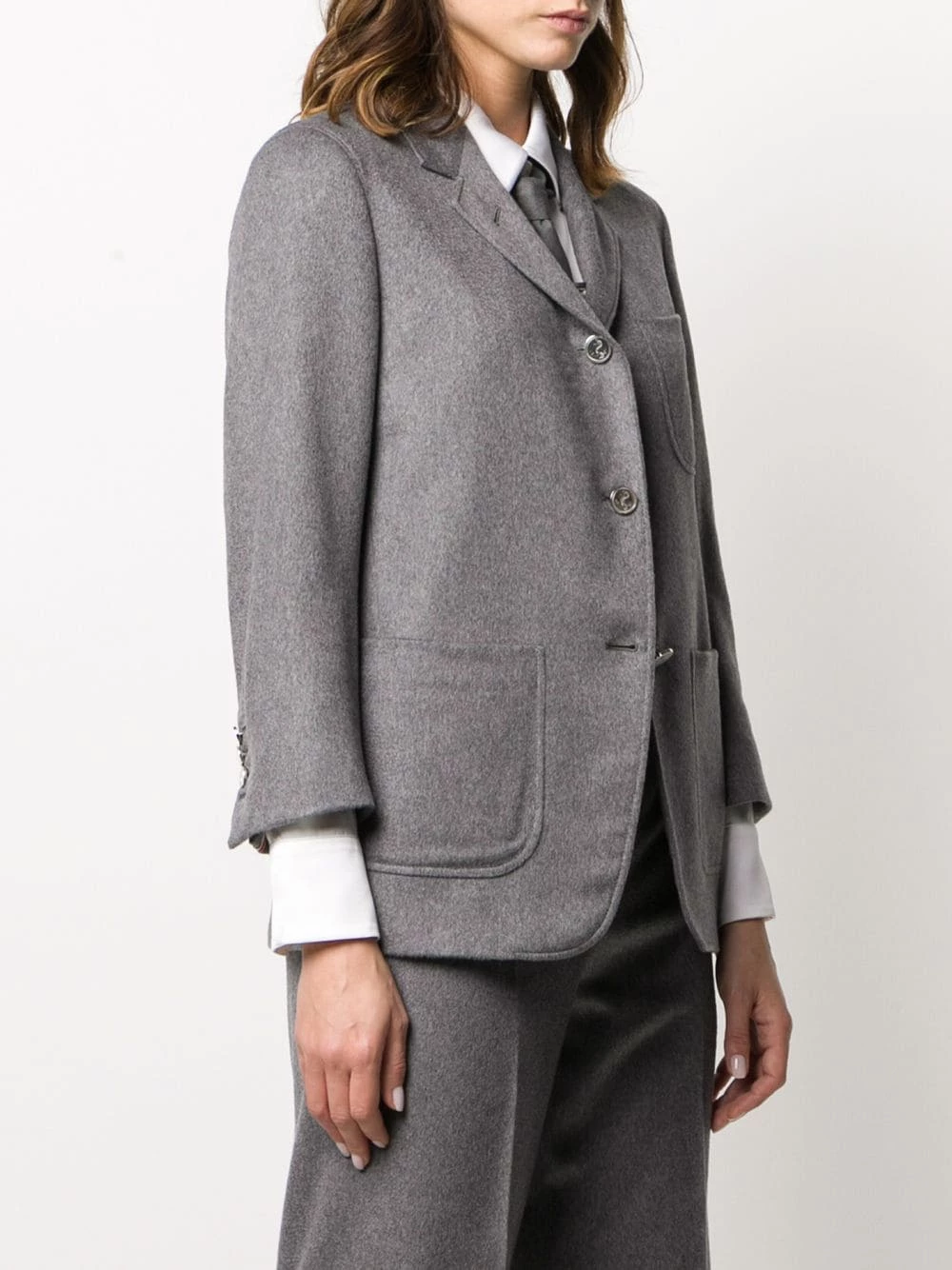 Thom Browne Cashmere sack jacket blazers of women 3 Thom Browne cashmere sack jacket