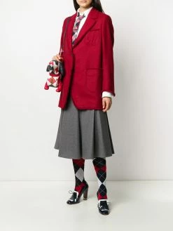 Thom Browne frayed narrow shoulder sack jacket