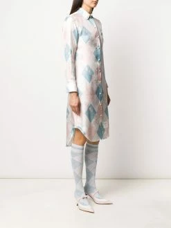 Thom Browne classic printed shirt dress
