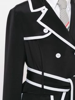Thom Browne double-breasted silk coat