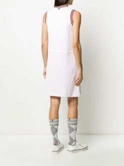 Thom Browne seersucker striped sleeveless dress