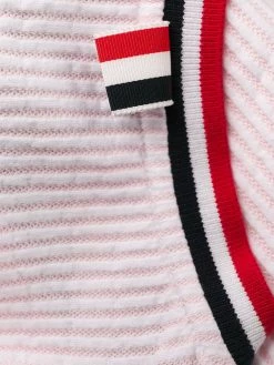 Thom Browne seersucker striped sleeveless dress