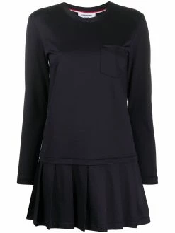 Thom Browne drop waist pleated dress