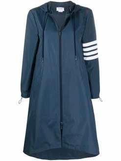 Thom Browne 4-Bar flyweight tech hooded parka