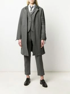Thom Browne tonal 4-Bar cotton twill jacket