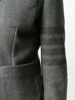 Thom Browne tonal 4-Bar cotton twill jacket