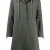 Thom Browne tonal 4-bar hooded parka