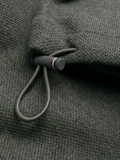 Thom Browne tonal 4-bar hooded parka